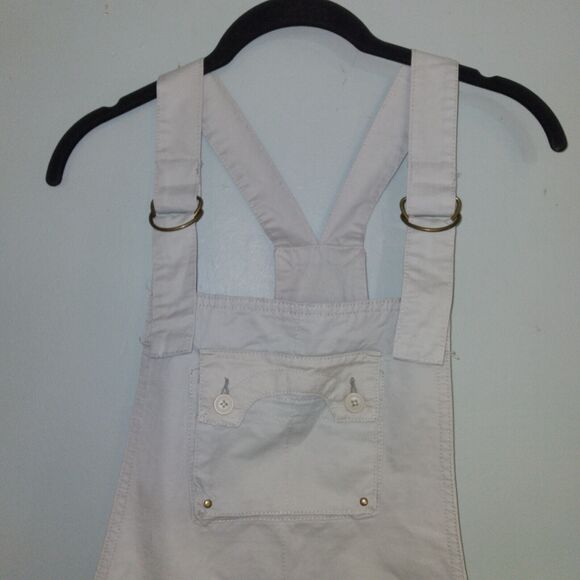 A. Kurtz Very Light Khaki Overall Skirt Size Large - Picture 4 of 6